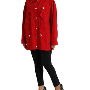 Dolce &amp; Gabbana Elegant Red Long Sleeve Jacket