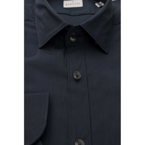 Bagutta Blue Cotton Men Shirt