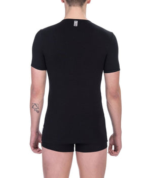 Bikkembergs Black Cotton Men's T-Shirt Bikkembergs 