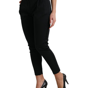 Dolce & Gabbana Chic High Waist Skinny Cropped Pants