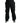 Dolce & Gabbana Black Polyester Logo Straight Pants