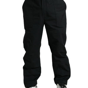 Dolce &amp; Gabbana Elegant Casual Black Straight Pants