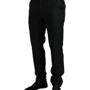 Dolce & Gabbana Elegant Slim Fit Wool Dress Pants