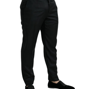 Dolce &amp; Gabbana Elegant Slim Fit Wool Dress Pants