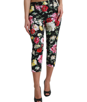 Dolce &amp; Gabbana Pantalones cortos elegantes con estampado floral y cintura media