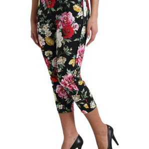 Dolce &amp; Gabbana Pantalones cortos elegantes con estampado floral y cintura media