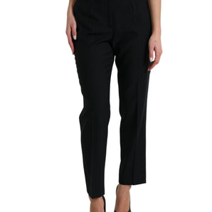 Dolce &amp; Gabbana Elegant High Waist Wool Pants