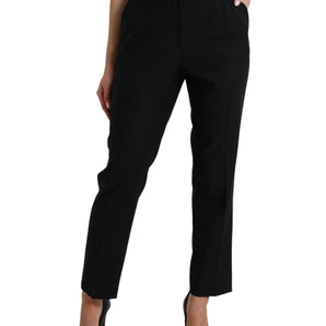 Dolce & Gabbana Elegant High Waist Wool Pants