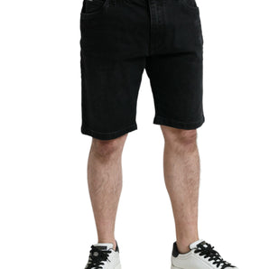 Dolce &amp; Gabbana Bermudas vaqueras negras Chic