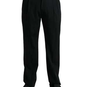 Dolce &amp; Gabbana Elegant Black Wool Dress Pants