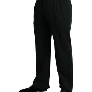 Dolce & Gabbana Elegant Black Wool Dress Pants