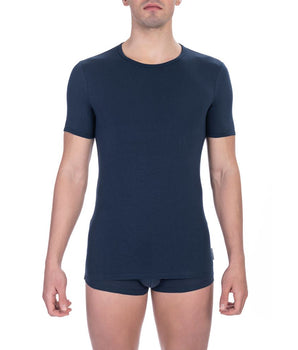 Bikkembergs Blue Cotton Men's T-Shirt Twin Pack