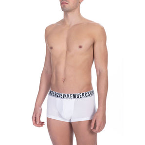 Bikkembergs White Cotton Mens Trunk