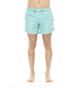 Bikkembergs Light Blue Polyester Men Swimwear