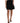 Dolce & Gabbana Black Wool Button High Waist Aline Mini Skirt