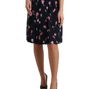 Dolce &amp; Gabbana Elegant Floral A-Line Knee-Length Skirt