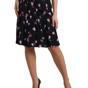 Dolce &amp; Gabbana Elegant Floral A-Line Knee-Length Skirt