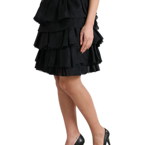 Dolce &amp; Gabbana Elegant Tiered A-Line Mini Skirt