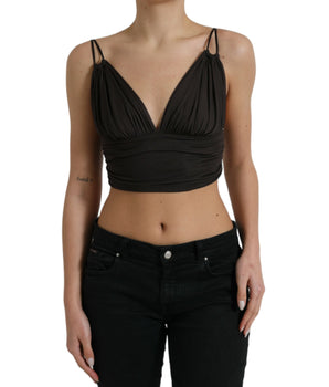 Dolce &amp; Gabbana Top corto sin mangas elegante