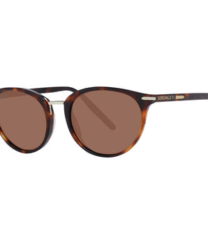 Serengeti Brown Acetate & Metal Sunglasses