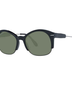 Serengeti Black Acetate &amp; Metal Sunglasses