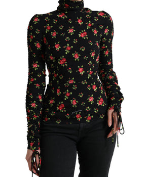 Dolce &amp; Gabbana Top elegante en mezcla de seda floral