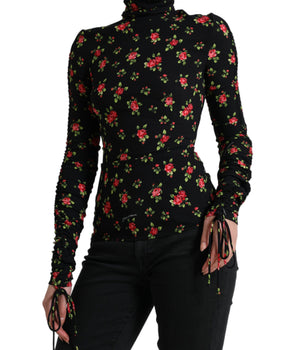 Dolce &amp; Gabbana Top elegante en mezcla de seda floral