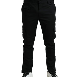 Dolce &amp; Gabbana Elegant Skinny Cotton Stretch Joggers