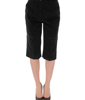 Dolce & Gabbana Black cotton shorts pants Dolce & Gabbana 