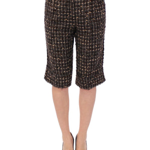 Dolce &amp; Gabbana Elegant Multicolor Wool Blend Shorts