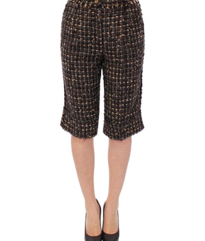Dolce & Gabbana Multicolor wool shorts pants Dolce & Gabbana 