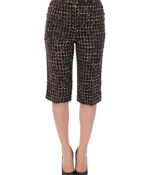 Dolce & Gabbana Multicolor Wool Shorts Pants Dolce & Gabbana 