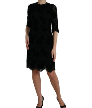 Dolce &amp; Gabbana Elegante vestido tubo de encaje floral