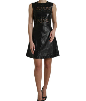 Valentino elegante minivestido negro de corte A