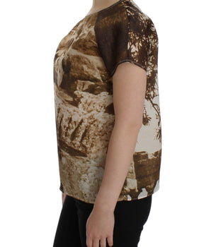 Dolce & Gabbana Enchanted Sicily Taormina Print Silk Blouse Dolce & Gabbana 