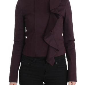 GF Ferre Elegant Purple Cotton Blend Blazer