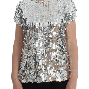 Dolce &amp; Gabbana Enchanted Sicily Sequined Evening Blouse