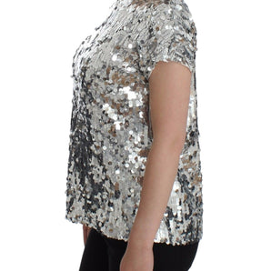 Dolce &amp; Gabbana Enchanted Sicily Sequined Evening Blouse