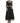Dolce &amp; Gabbana Elegant Crystal-Embellished Long Black Dress