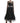 Dolce &amp; Gabbana Elegant Crystal-Embellished Long Black Dress