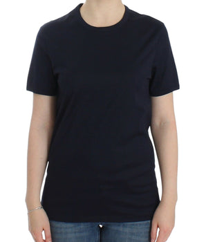 Ermanno Scervino Elegant Blue Cotton Sweater Ermanno Scervino 