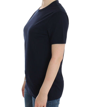 Ermanno Scervino Elegant Blue Cotton Sweater Ermanno Scervino 