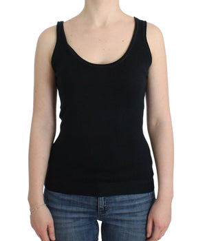 Ermanno Scervino Elegant Black Cashmere Knit Top Ermanno Scervino 