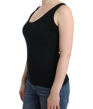 Ermanno Scervino Elegant Black Cashmere Knit Top Ermanno Scervino 