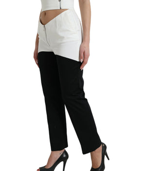 Dolce &amp; Gabbana Pantalones elegantes cónicos de cintura alta