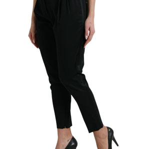 Dolce & Gabbana Elegant High-Waist Tapered Cropped Pants