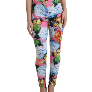 Dolce &amp; Gabbana Leggings de cintura alta con estampado floral exquisito