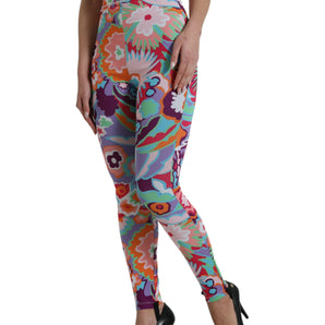 Dolce & Gabbana Enchanting Floral Print High-Waist Leggings