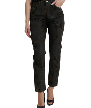 Dolce &amp; Gabbana Vaqueros Boyfriend elásticos de cintura media Chic