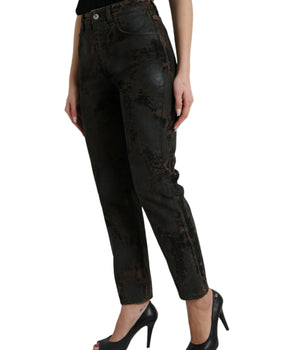 Dolce &amp; Gabbana Vaqueros Boyfriend elásticos de cintura media Chic